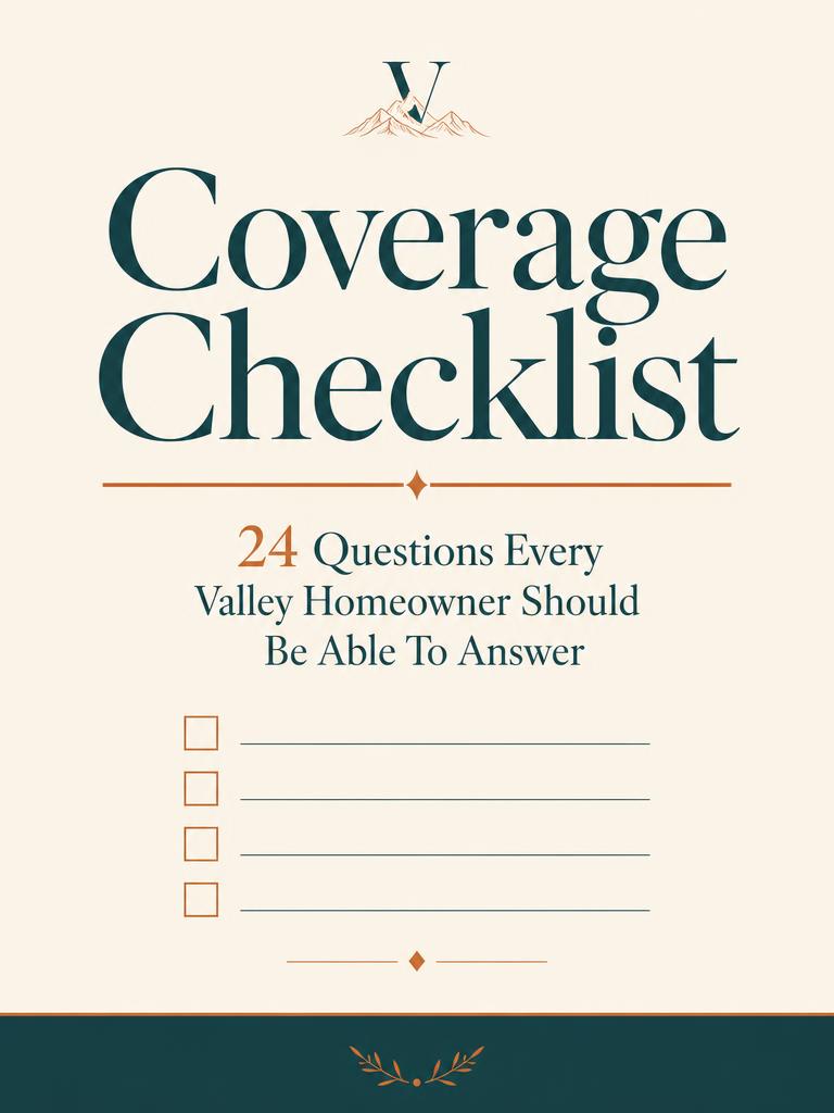 Cover of the Coverage Checklist guide